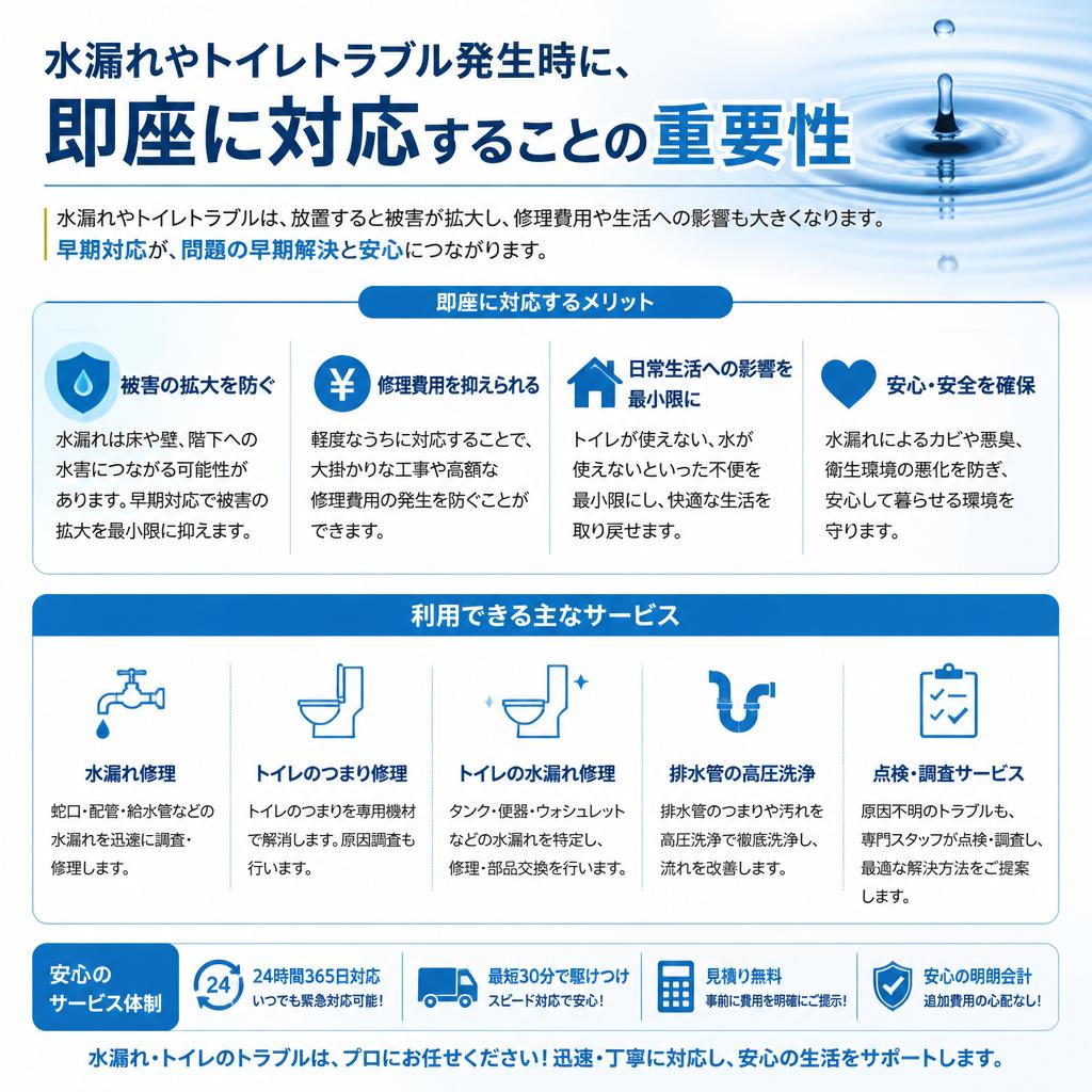 4. 緊急水道修理の必要性