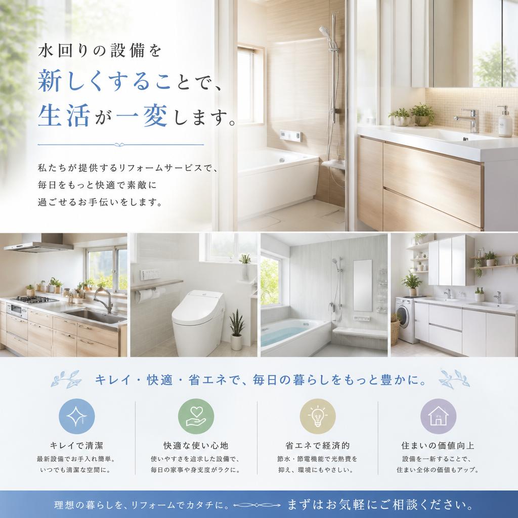 リフォームで暮らしをもっと快適に