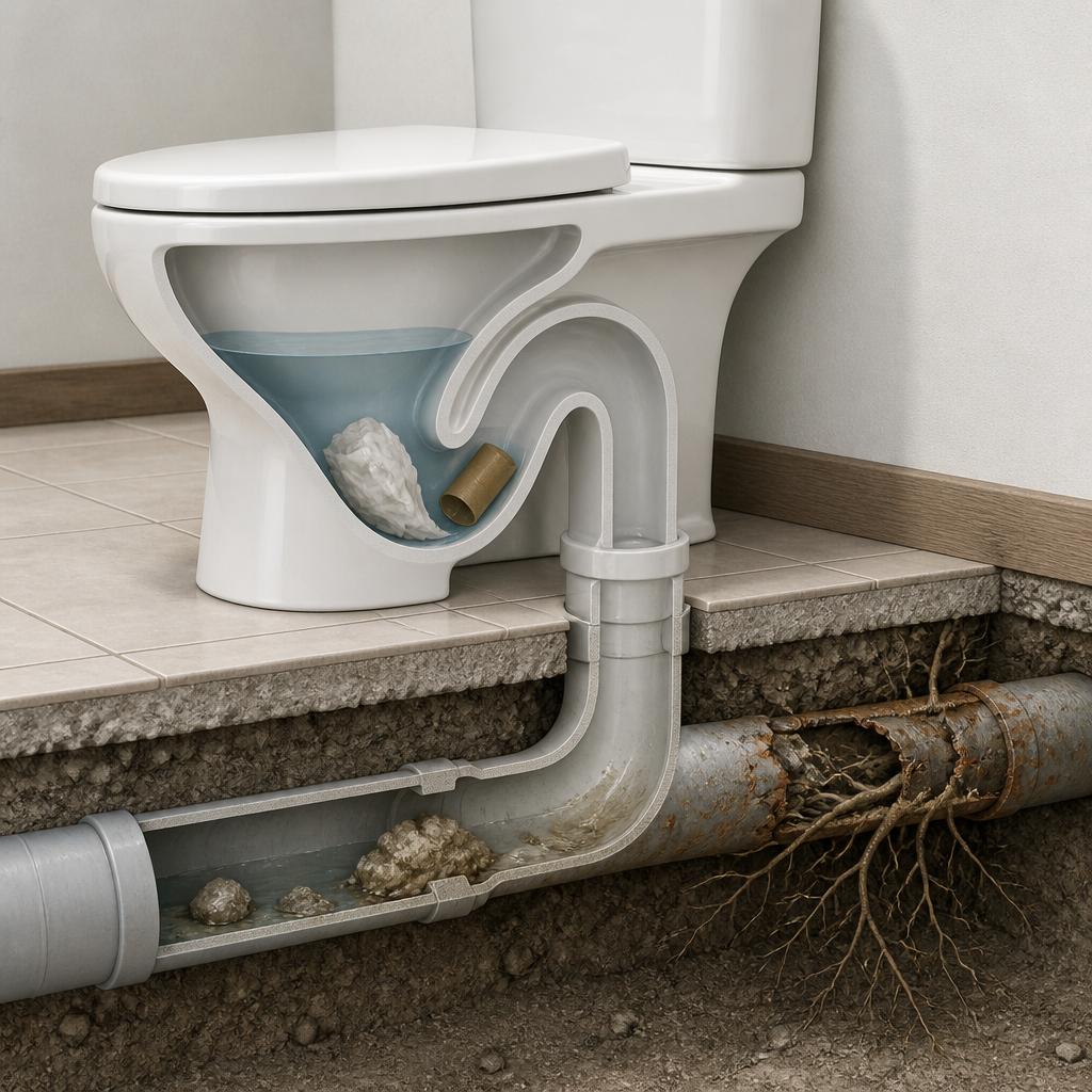 トイレ詰まりの主な原因とは？