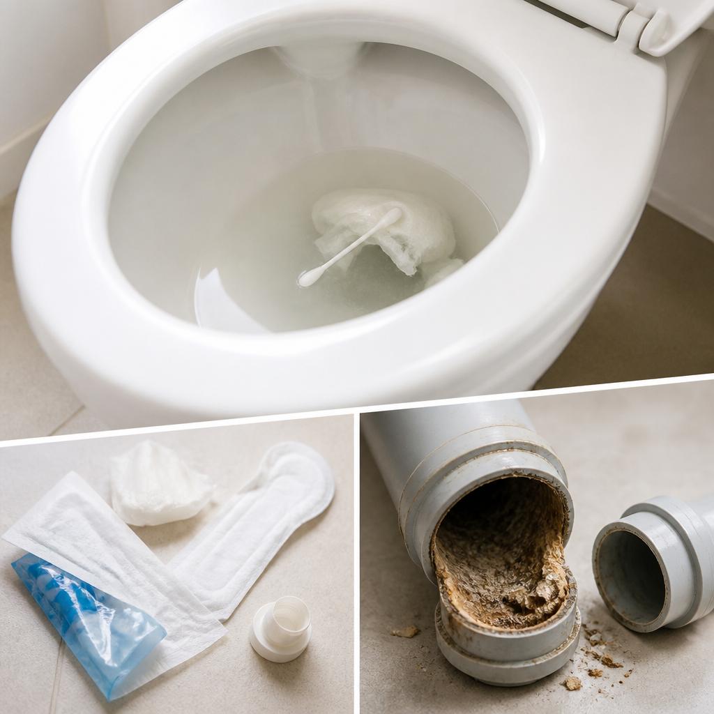 よくあるトイレ詰まりの原因