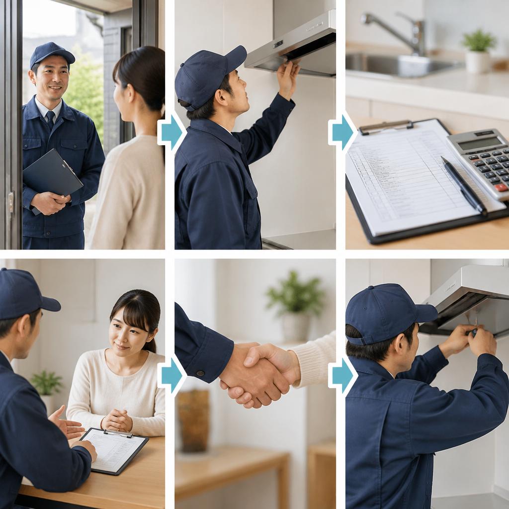 点検・お見積り無料。作業前に内容と費用をご確認いただけます