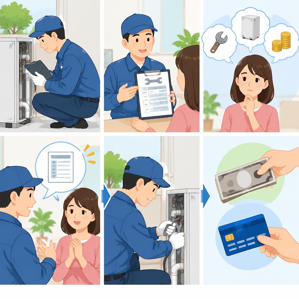 見積り無料で安心。作業前に費用と内容をご確認いただけます