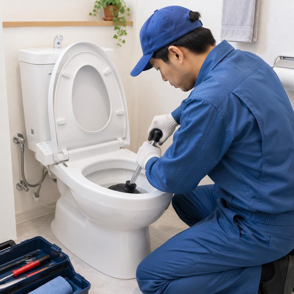 川口市のトイレ詰まり、突然のトラブルも最短即日で対応！原因を見極め、納得のお見積りで安心の水道修理