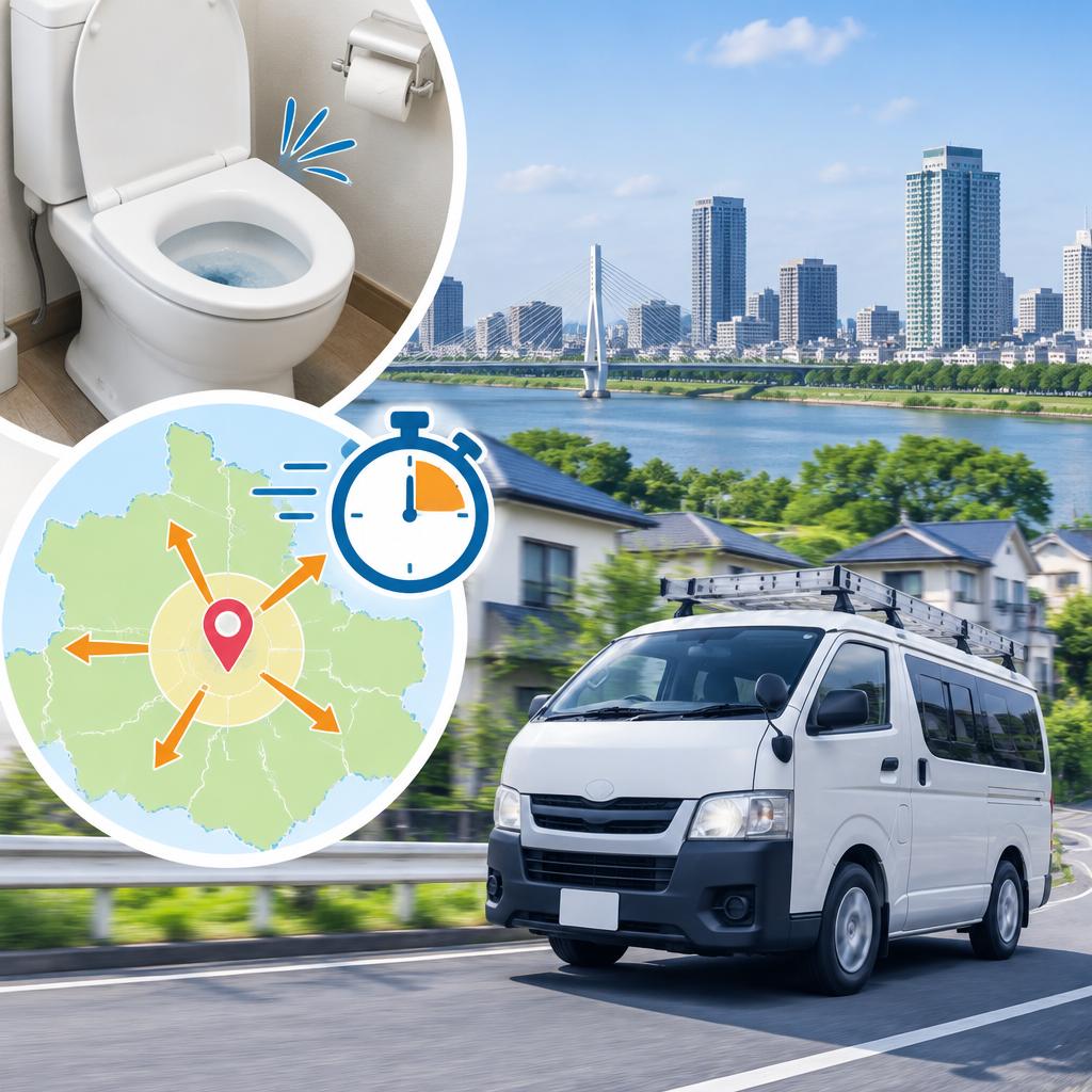最短即日で訪問！川口市周辺の急なトイレトラブルに対応